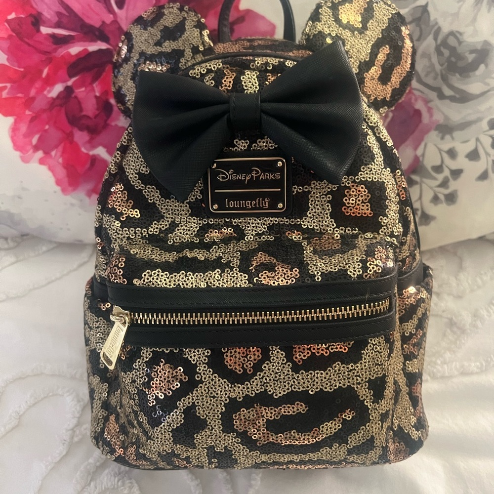 Leopard Disney loungefly backpack